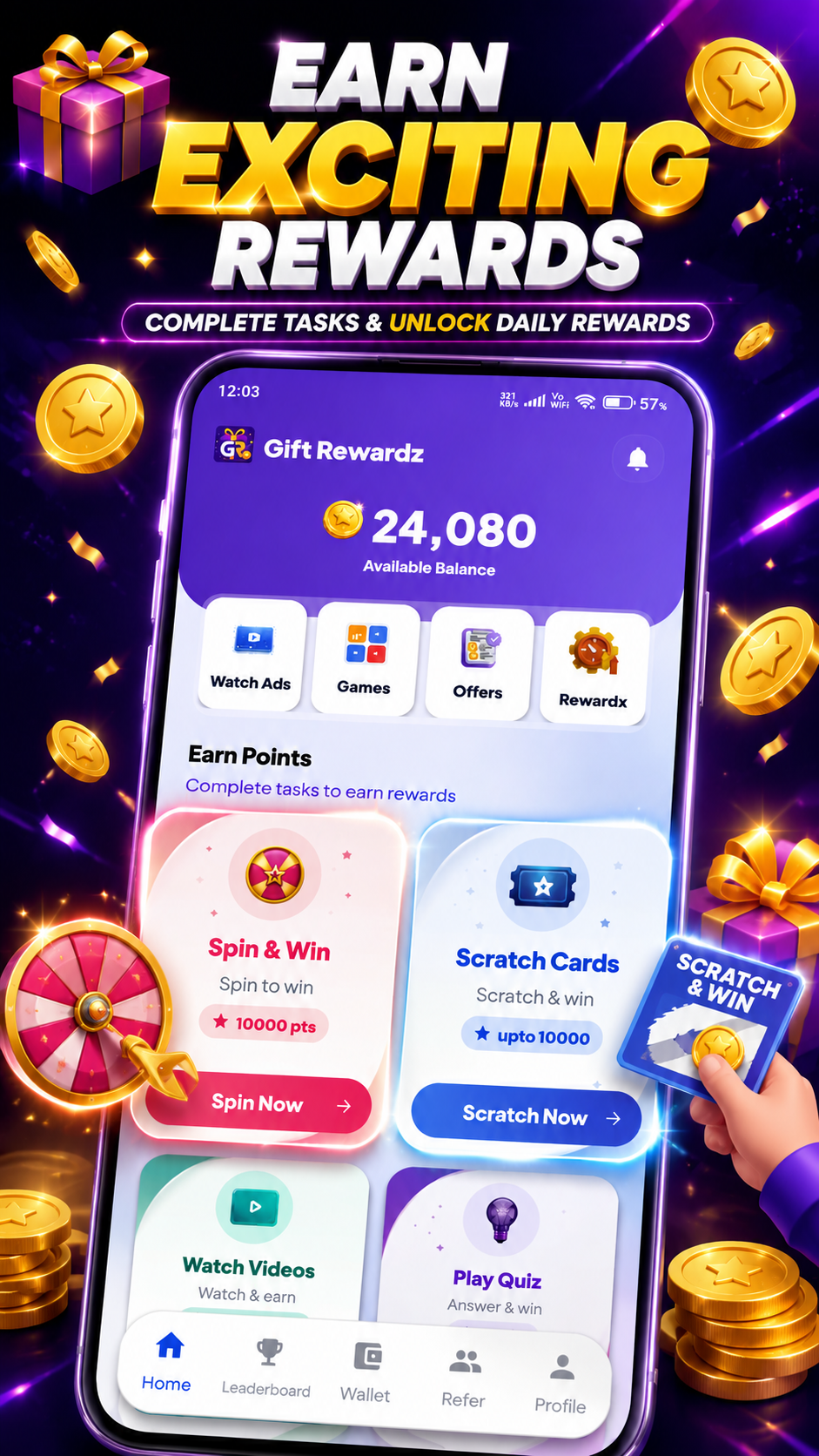 Gift Rewardz Screen 1